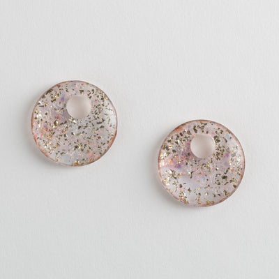 Disc Charms in Glitter - Machete Jewelry