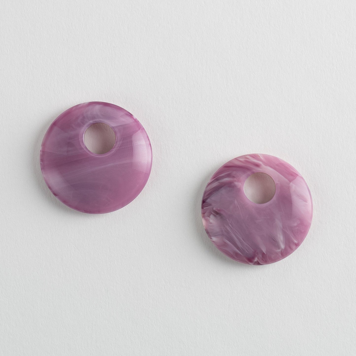 Disc Earring Charms in Orchid
