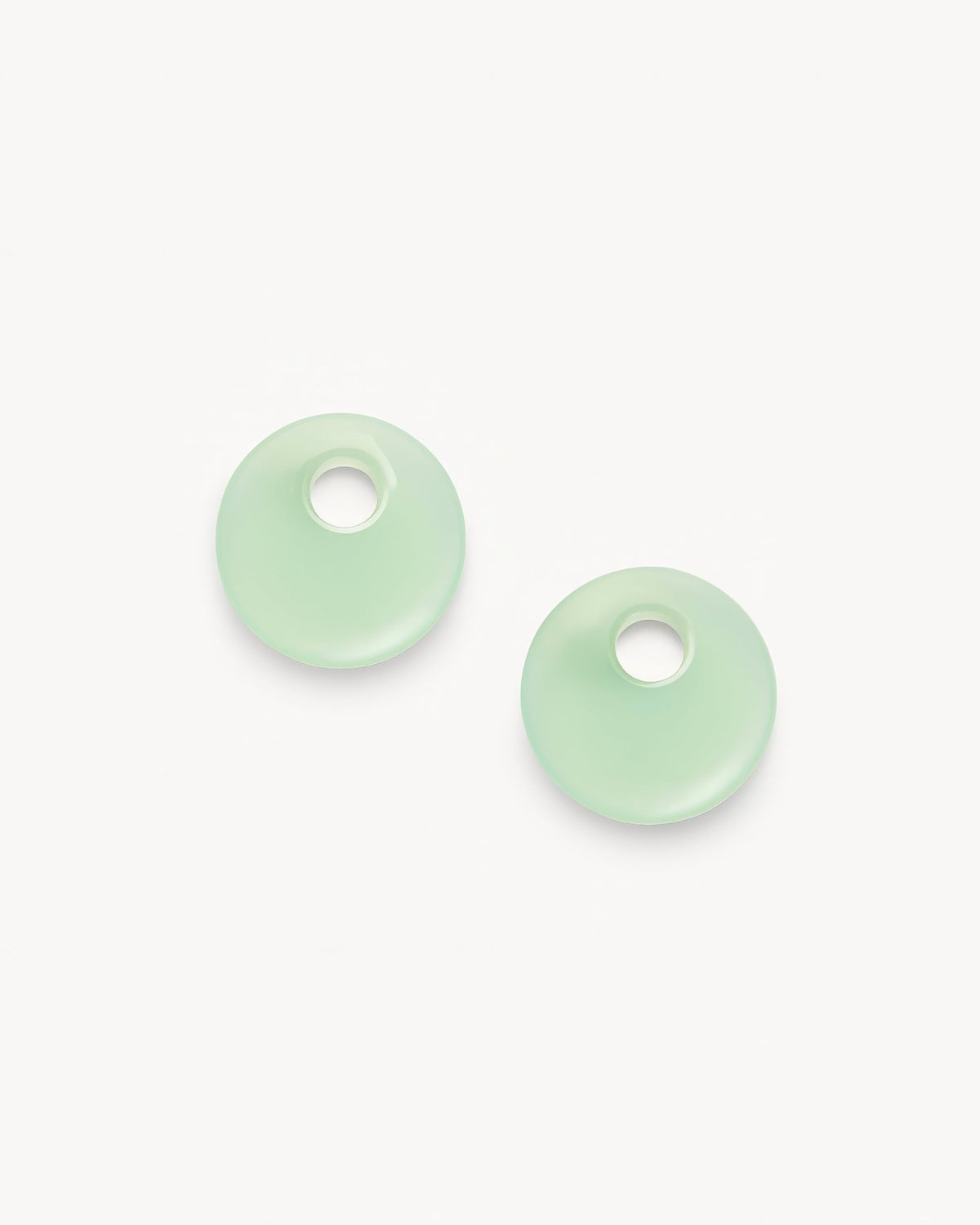 Disc Earring Charms in Sea Glass