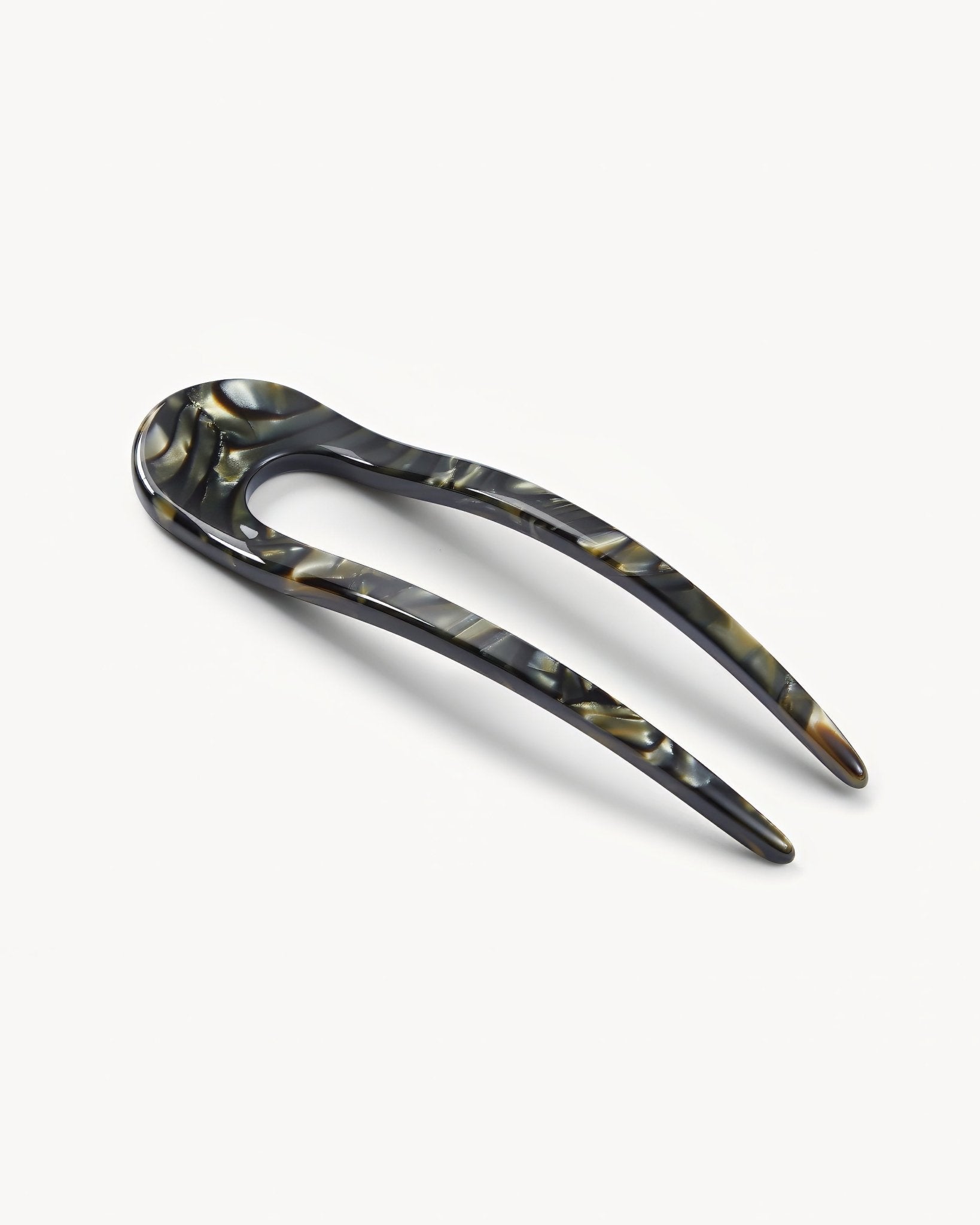 French Hair Pin in Midnight Horn