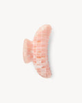 Grande Heirloom Claw in Apricot Shell Checker