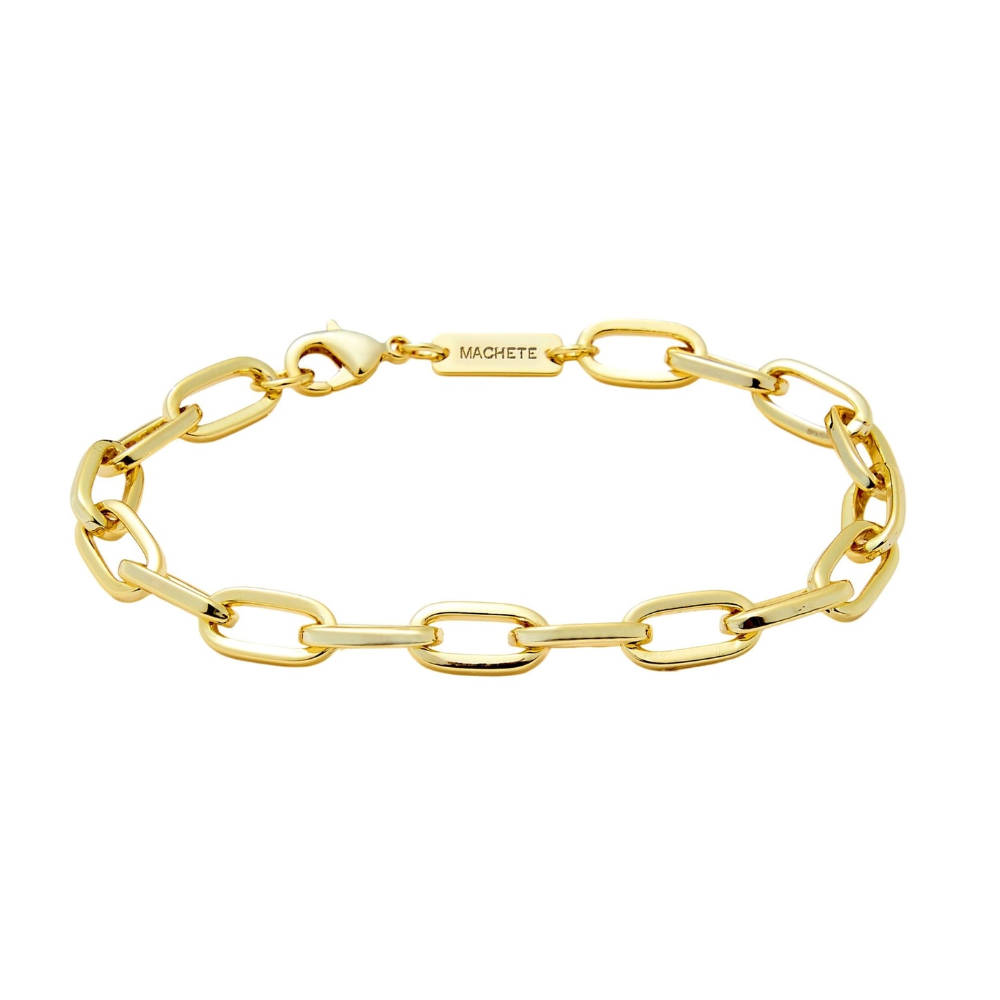 Grande Oval Link Bracelet in Gold - MACHETE