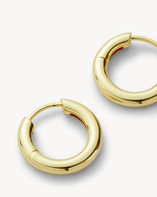 Gold Hinge Hoops - Machete Jewelry and Accessoreis – MACHETE