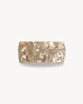 Jumbo Box Barrette in Sand Shell