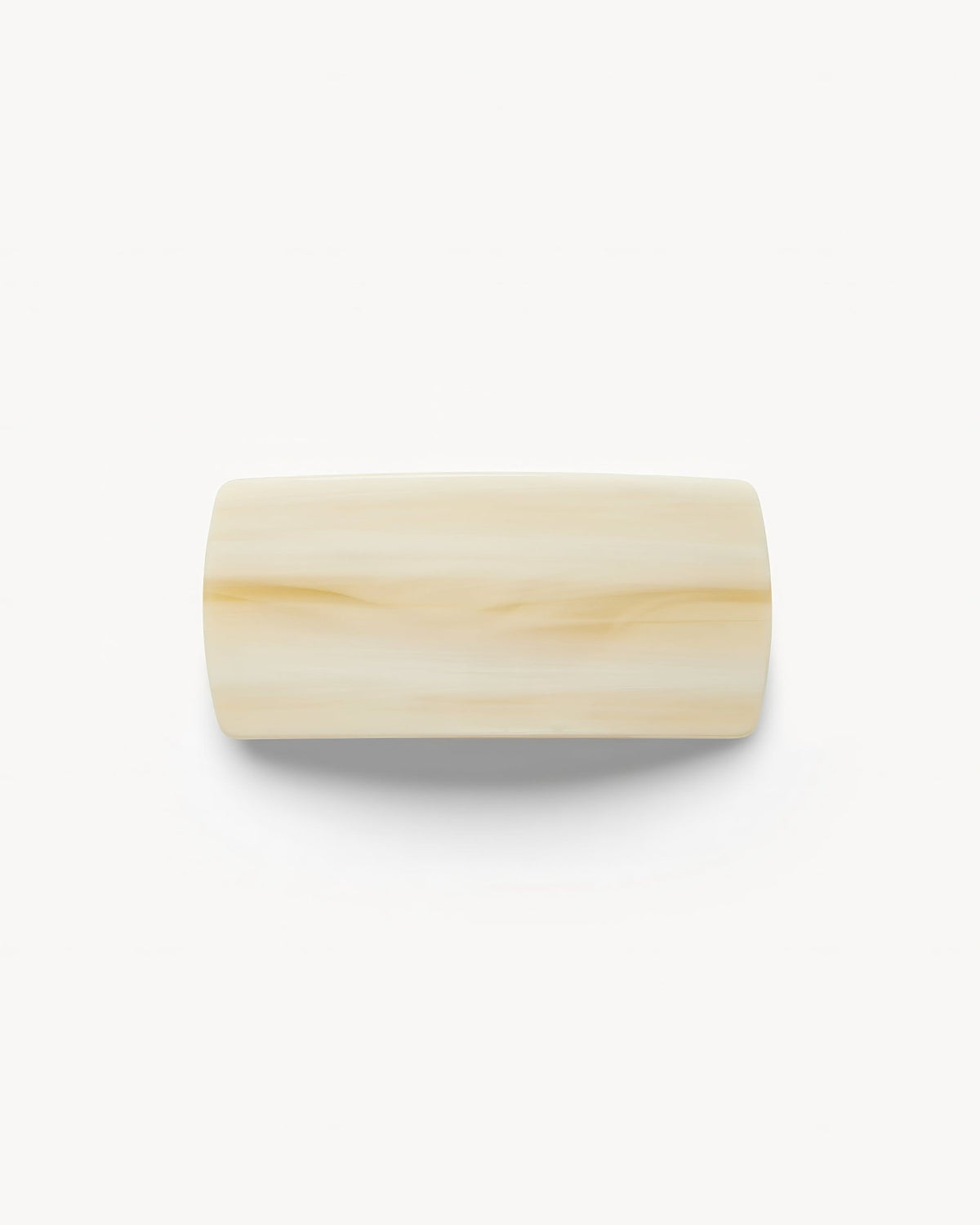 Jumbo Box Barrette Alabaster