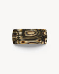 Jumbo Box Barrette in Midnight Horn
