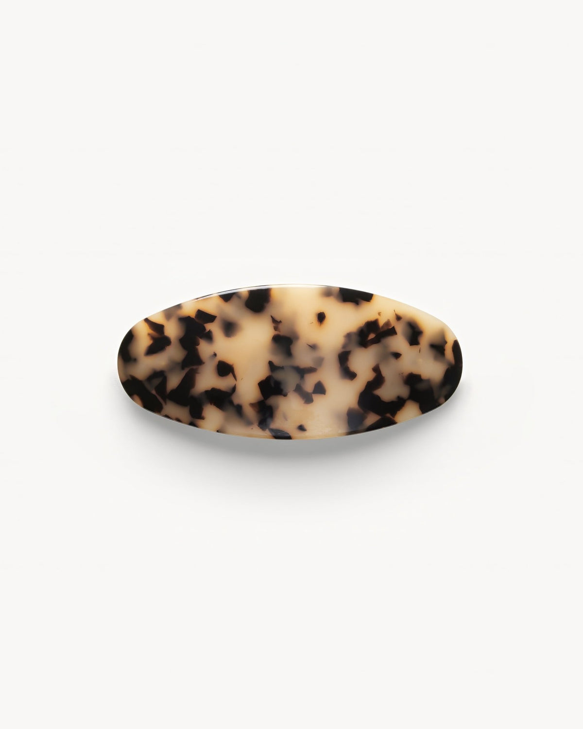 Jumbo Oval Barrette Blonde Tortoise