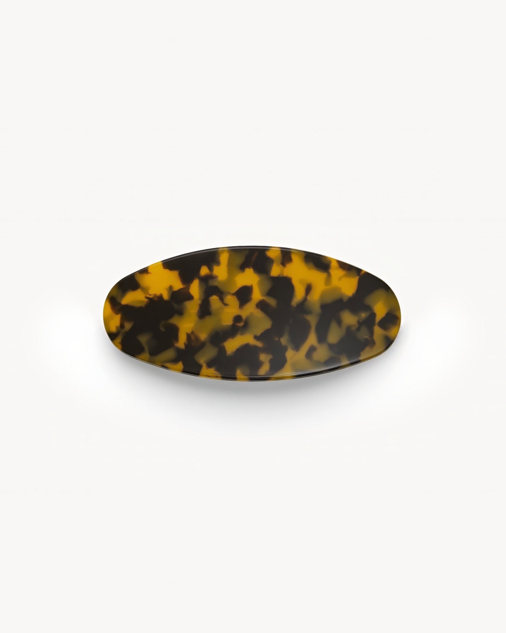 Jumbo Oval Barrette Classic Tortoise