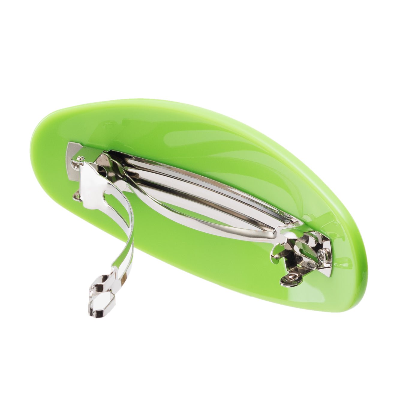 Jumbo Oval Clip in Neon Green