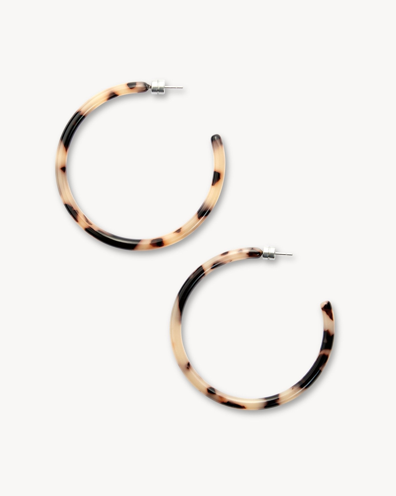 Large Hoops Blonde Tortoise