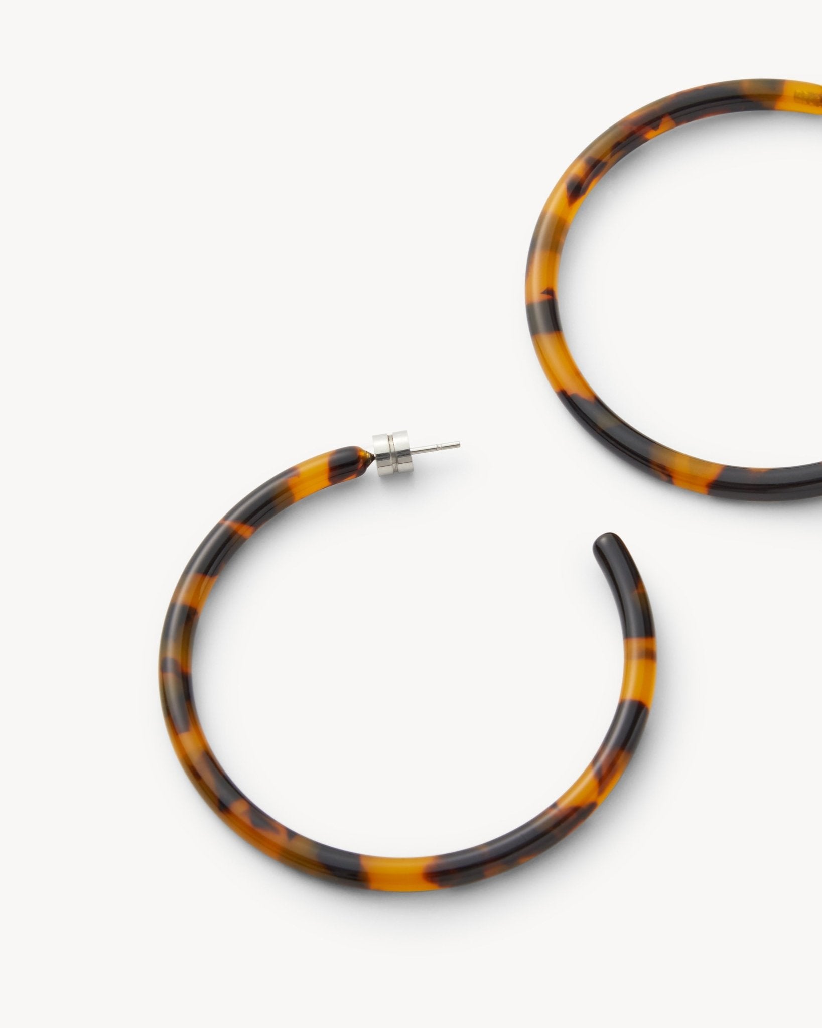 Machete Large Hoop Earrings in Classic Tortoise MACHETE