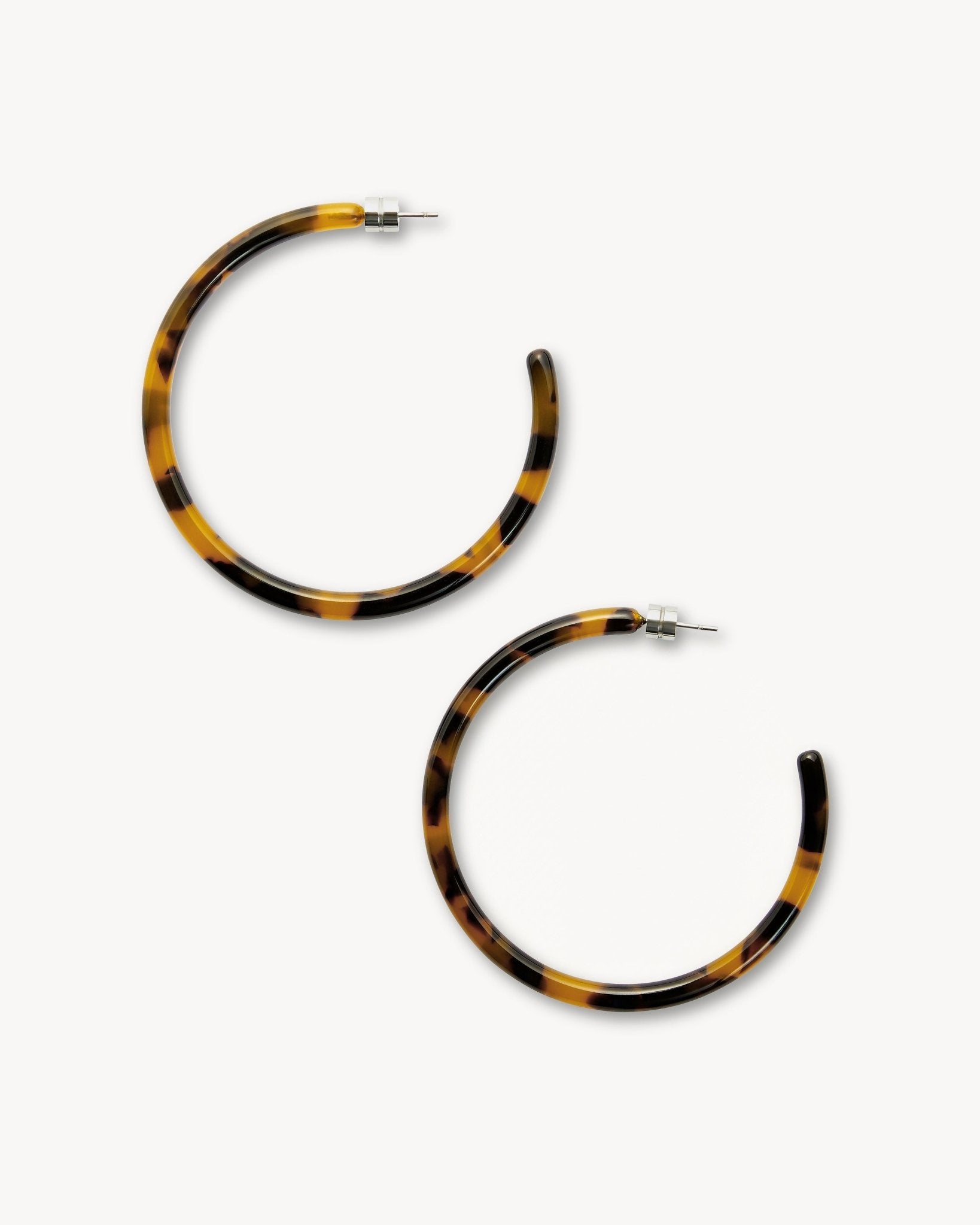 Large Hoops Classic Tortoise