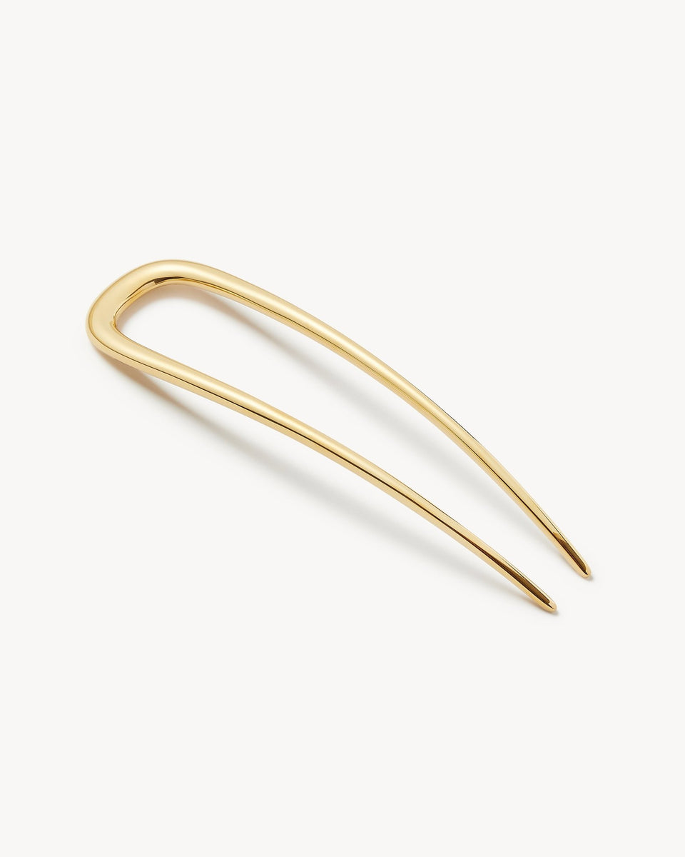 Midi Oval French Hair Pin in Gold – MACHETE