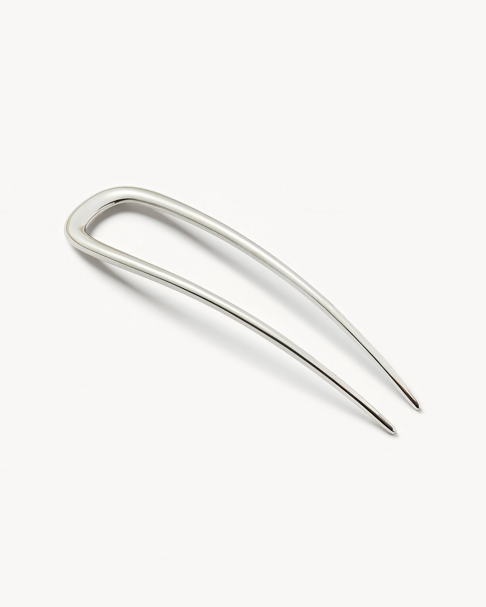 Midi Oval French Hair Pin in Silver – MACHETE