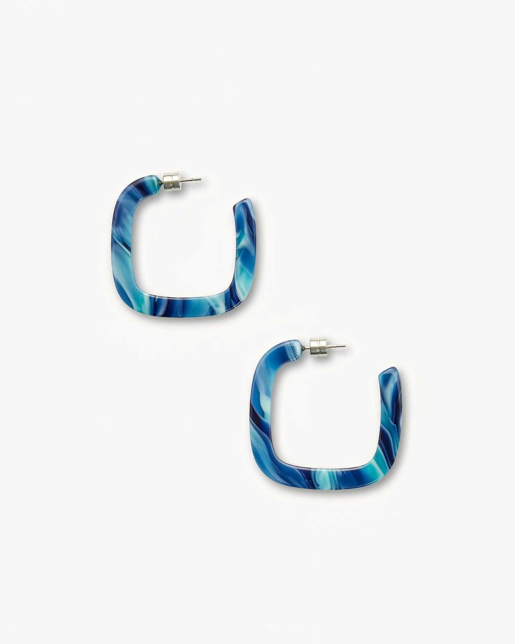 Midi Square Hoops Capri