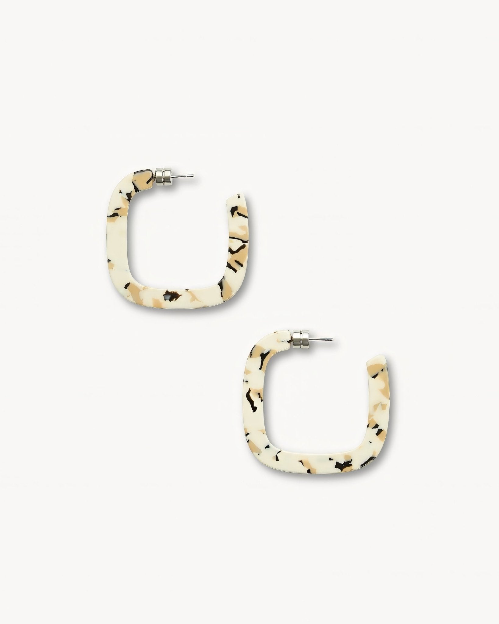 Machete Square Hoop Earrings in Terrazzo – MACHETE