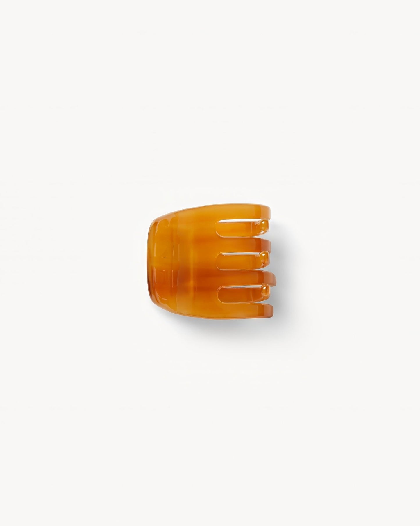 Mini Claw Clip in Cognac