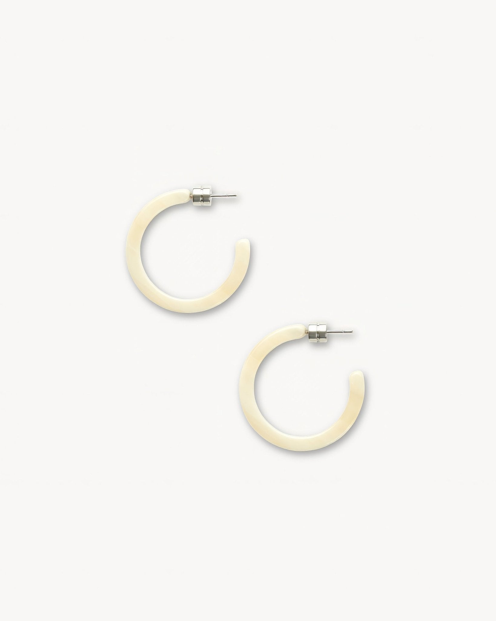 Mini Hoops Alabaster