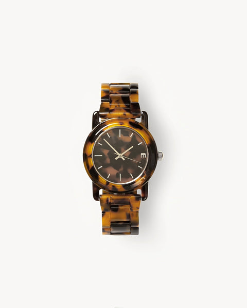 Nixon - Time Teller Acetate Tortoise Watch Silver - SOLD OUT | hipicon