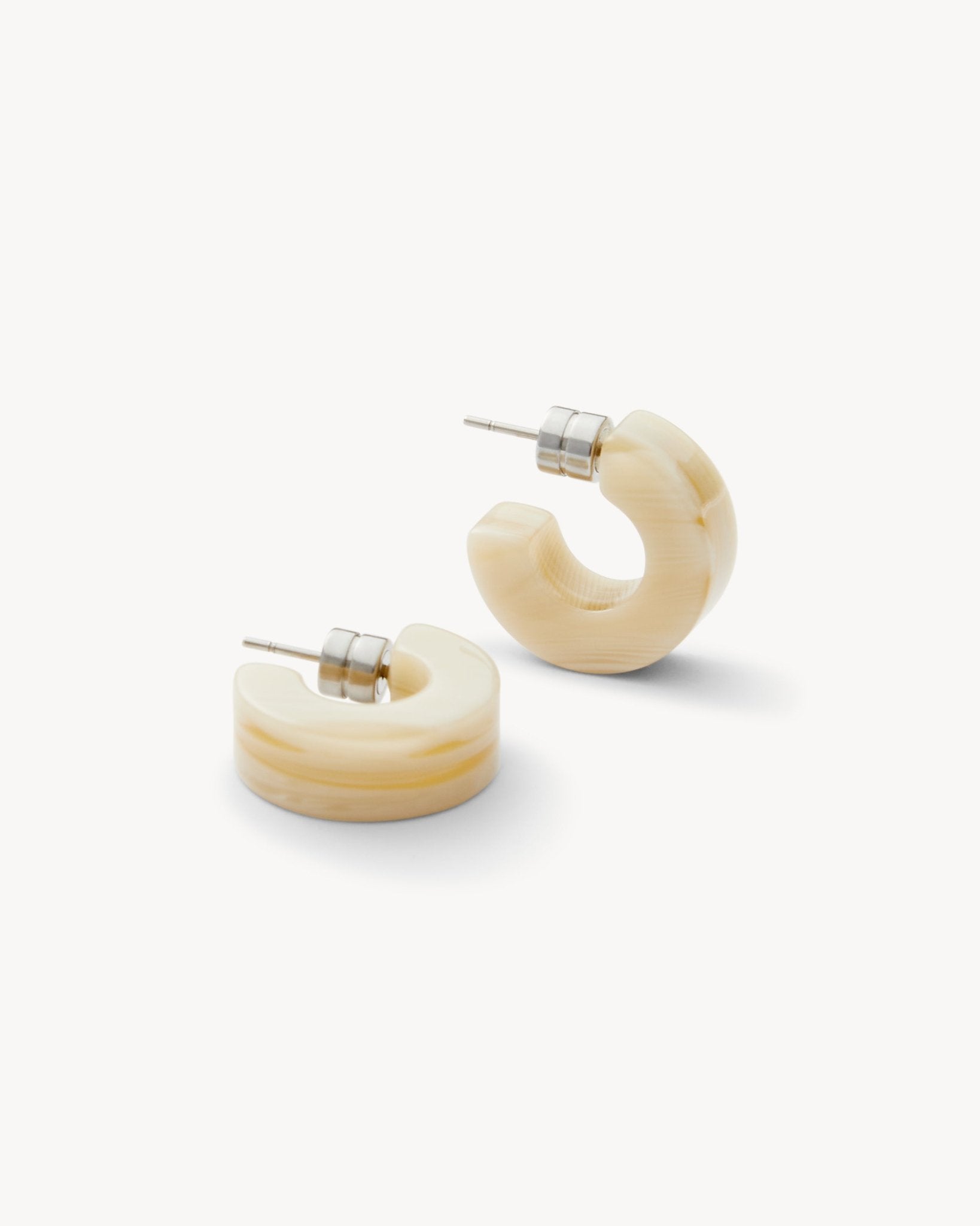 MACHETE Muse Hoops in Alabaster