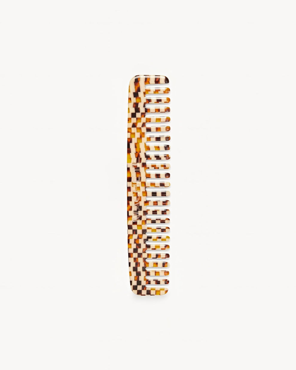 No. 2 Comb in Tortoise Checker