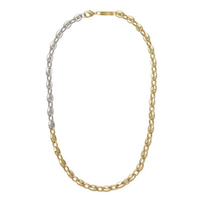 Petite Coffee Bead Necklace in 3/4 Gold - Machete Jewelry