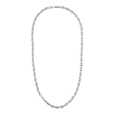 Petite Coffee Bead Necklace in Silver - Machete Jewelry