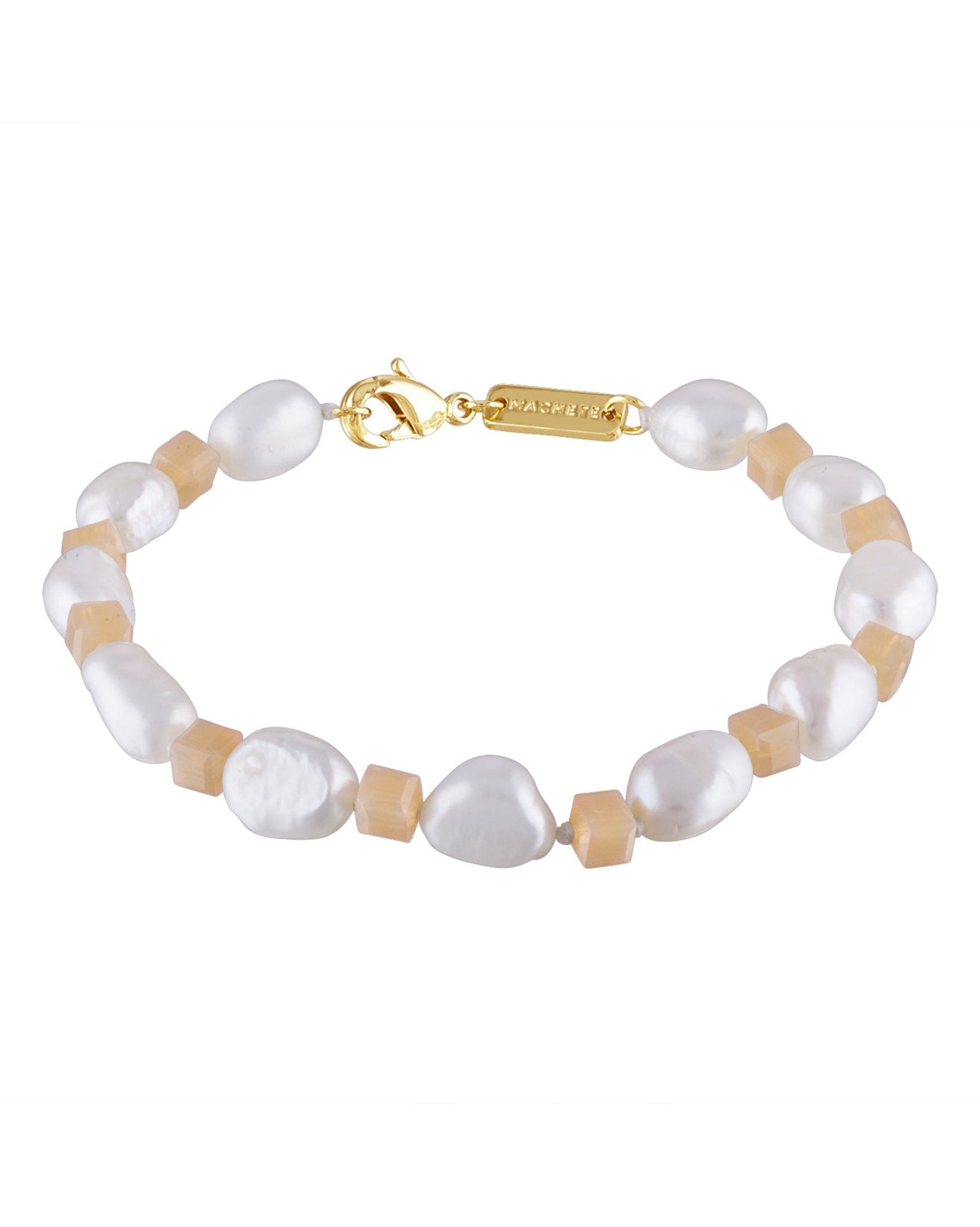 Round Pearl and Bead Bracelet - MACHETE