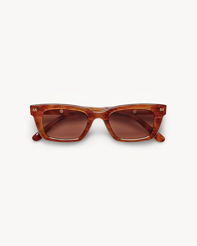 Ruby Sunglasses in Dark Tortoise Stripe - MACHETE