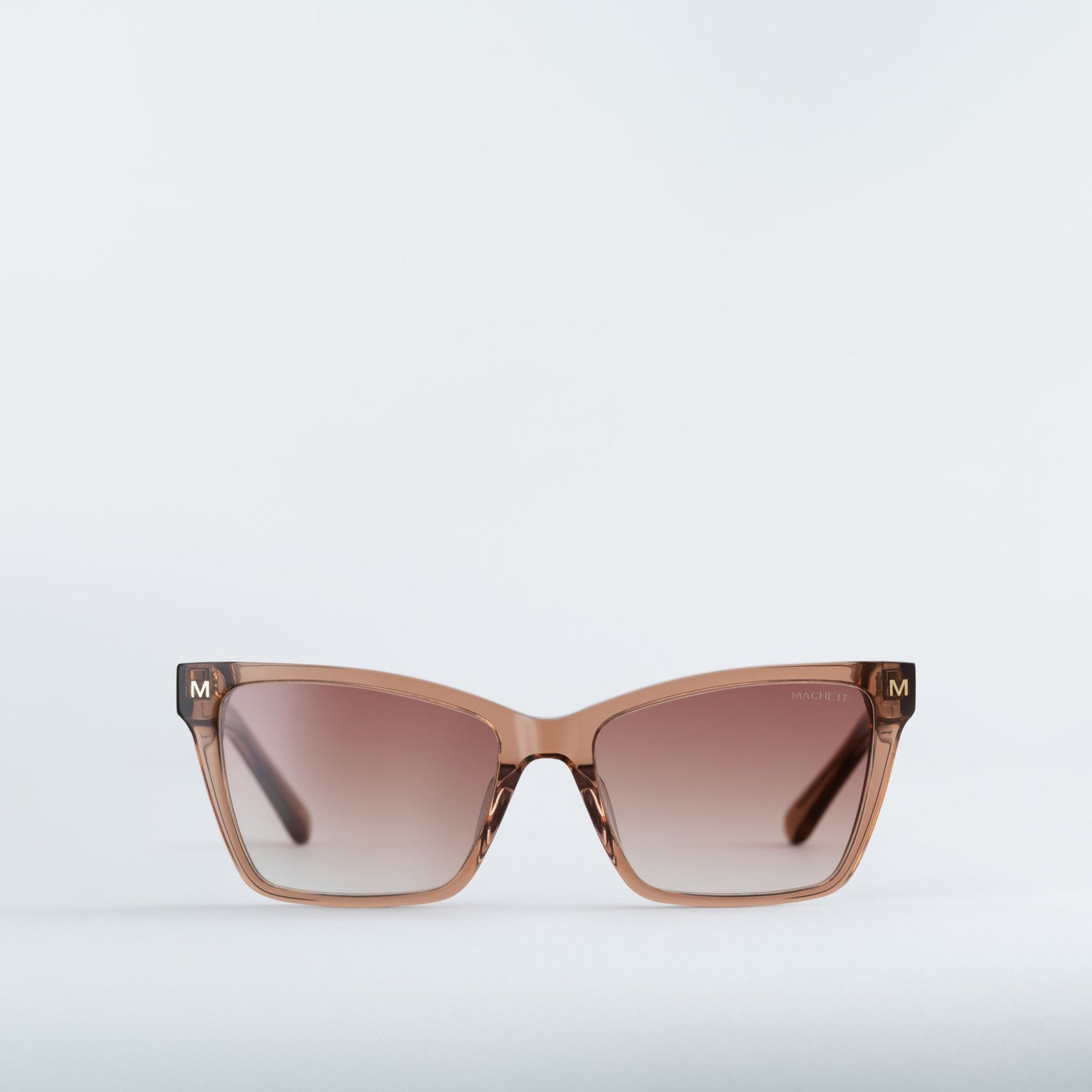 Sally Square Cat Eye Sunglasses in Hazel - Machete – MACHETE