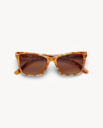 Sally Sunglasses in Light Tortoise Stripe - MACHETE