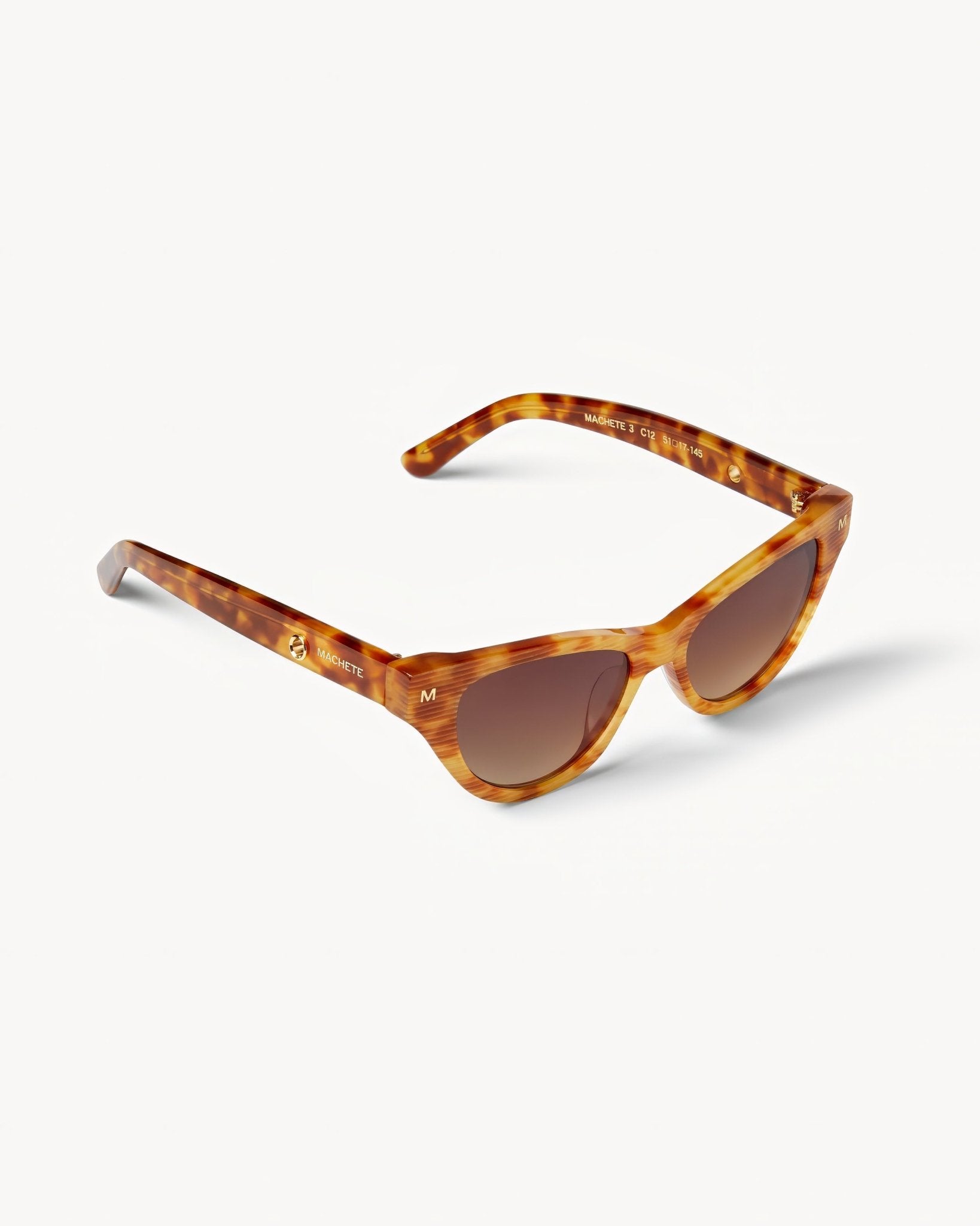 MACHETE Suzy Sunglasses in Light Tortoise Stripe