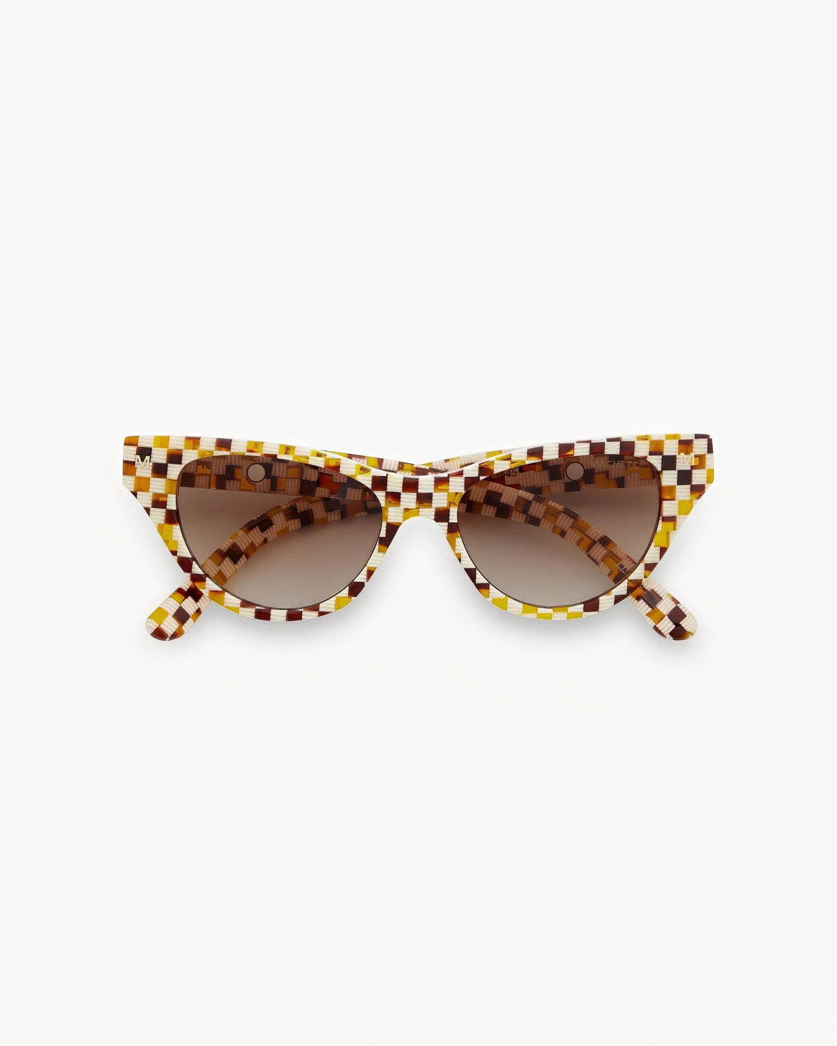 MACHETE Suzy Sunglasses in Tortoise Checker