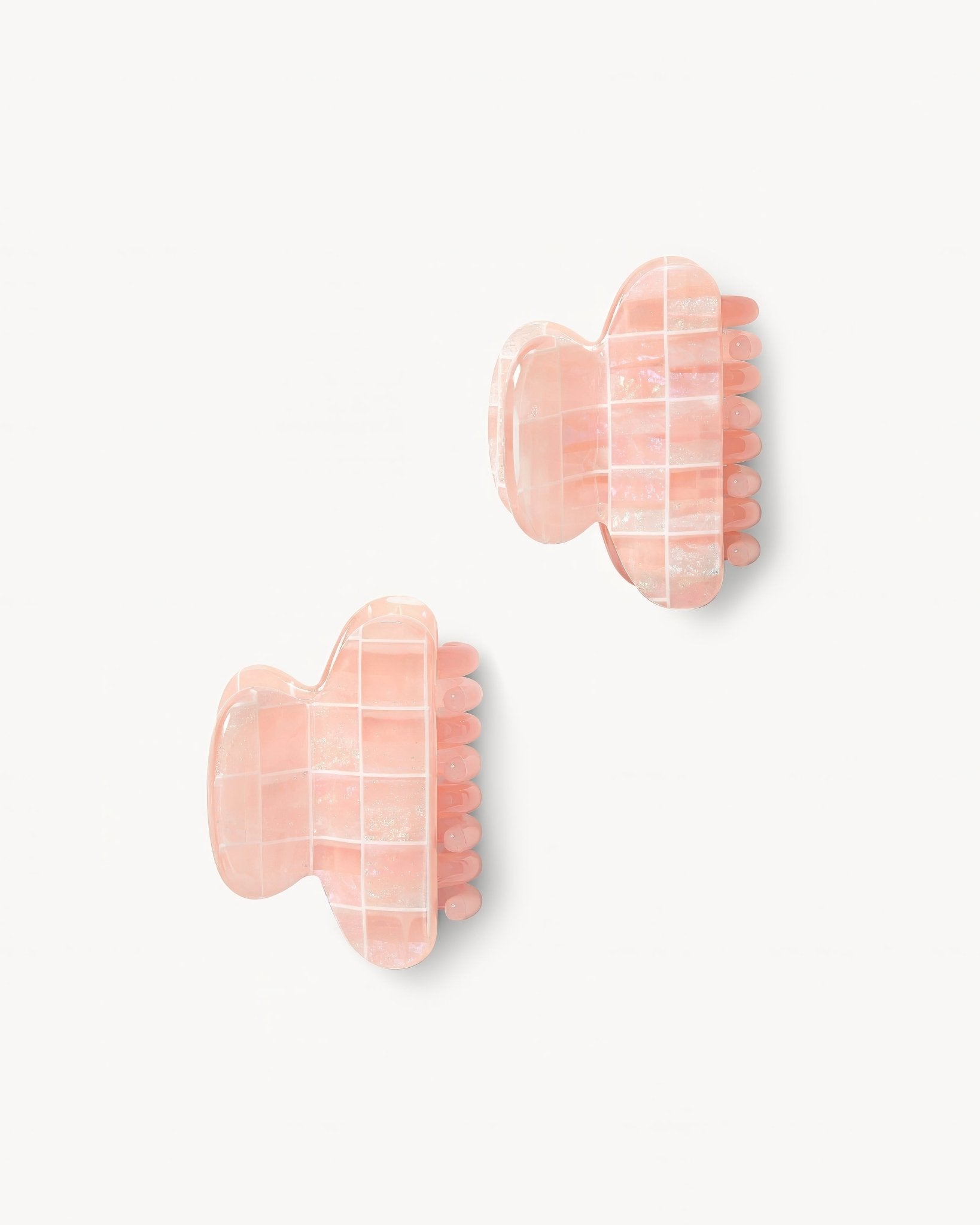 Twin Heirloom Claws in Apricot Shell Checker - MACHETE
