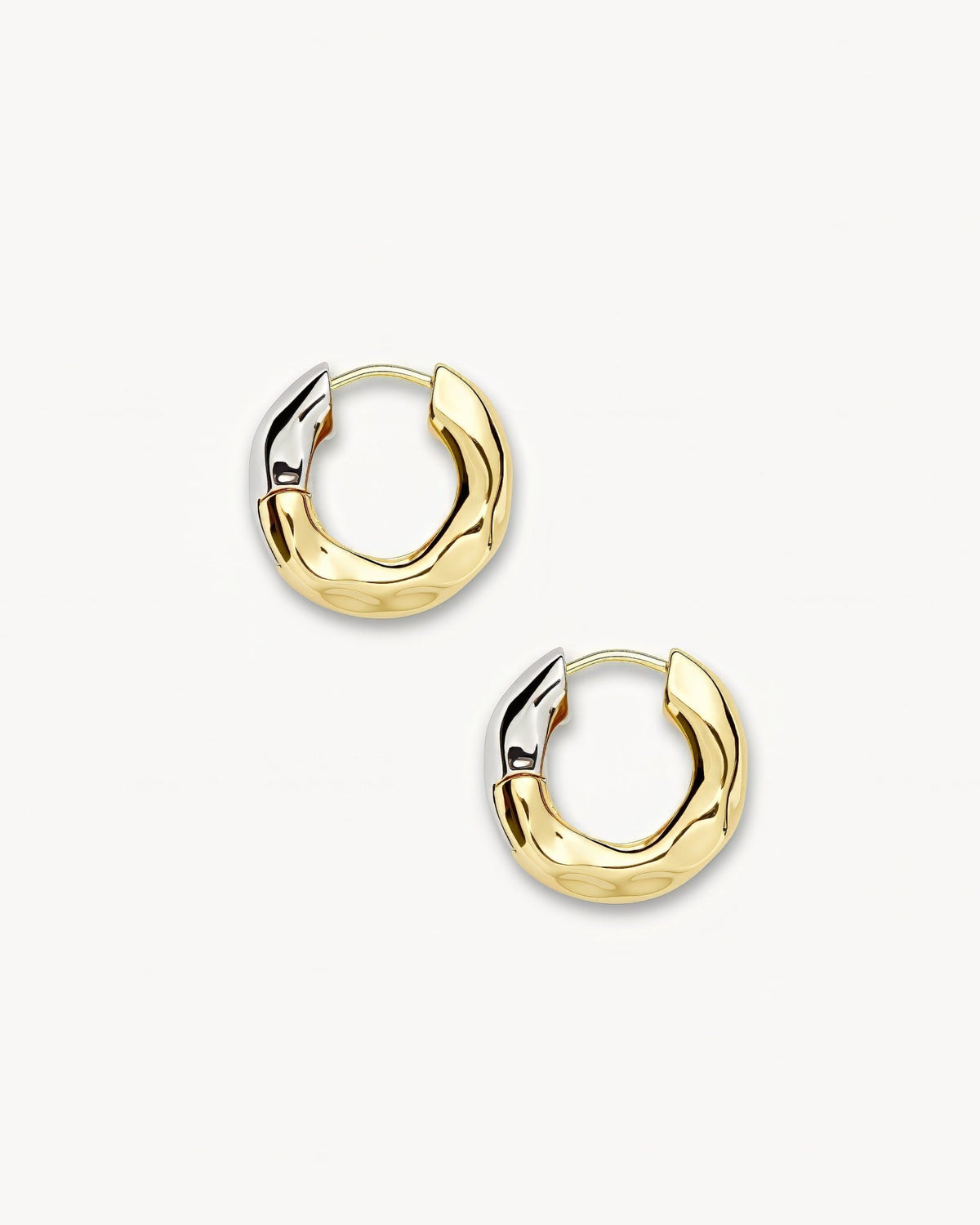 Wavy Chunky Hoops 3 4