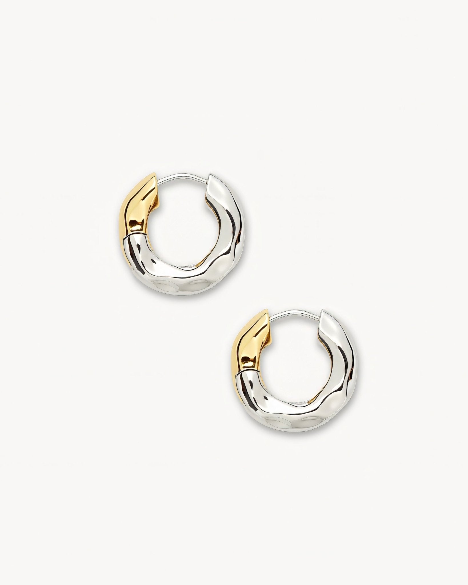 Wavy Chunky Hoops 3 4